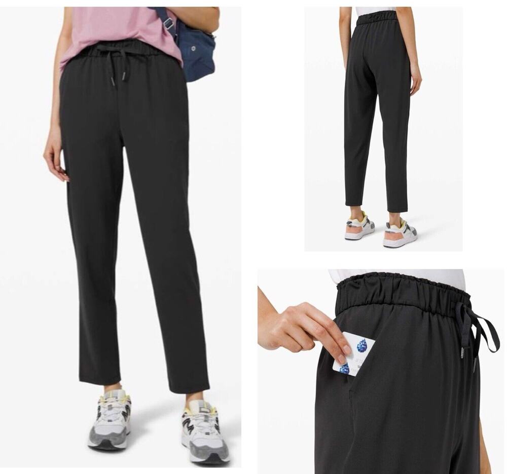 Lululemon Keep Moving Stretch High Rise Pant Black W5CRBS Women’s Size 2 Nulu